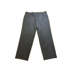 Dockers Mens Cotton Blend Flat Front Gray Heather Khaki Straight Fit 40x30 EUC